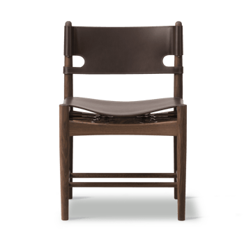 The Spanish Dining Chair - Læder mørkebrun-røget eg - Fredericia Furniture
