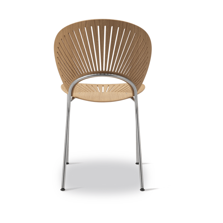 Trinidad 3398 stol, Oljedejet egetræ-rustfrit børstet stål Fredericia Furniture