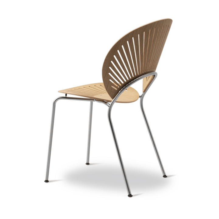 Trinidad 3398 stol, Oljedejet egetræ-rustfrit børstet stål Fredericia Furniture