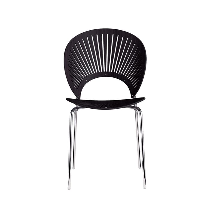 Trinidad 3398 stol - Sortbejdset ask-ben krom - Fredericia Furniture