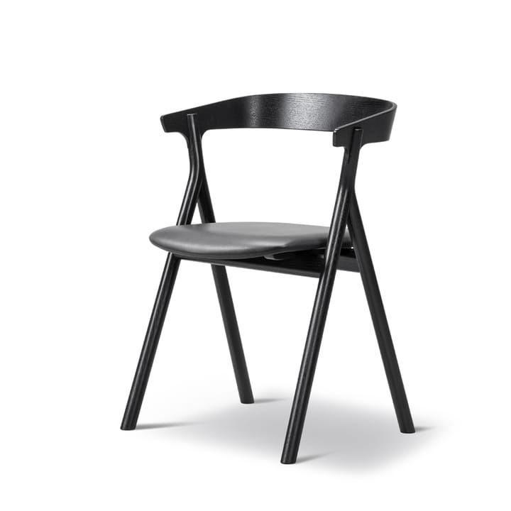 Yksi 3341 stol - Læder premium 88-sortlakeret eg - Fredericia Furniture