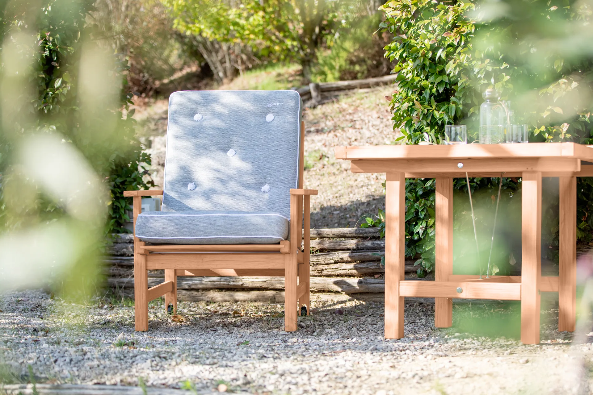 05 lænestol, Redwood Fri Form