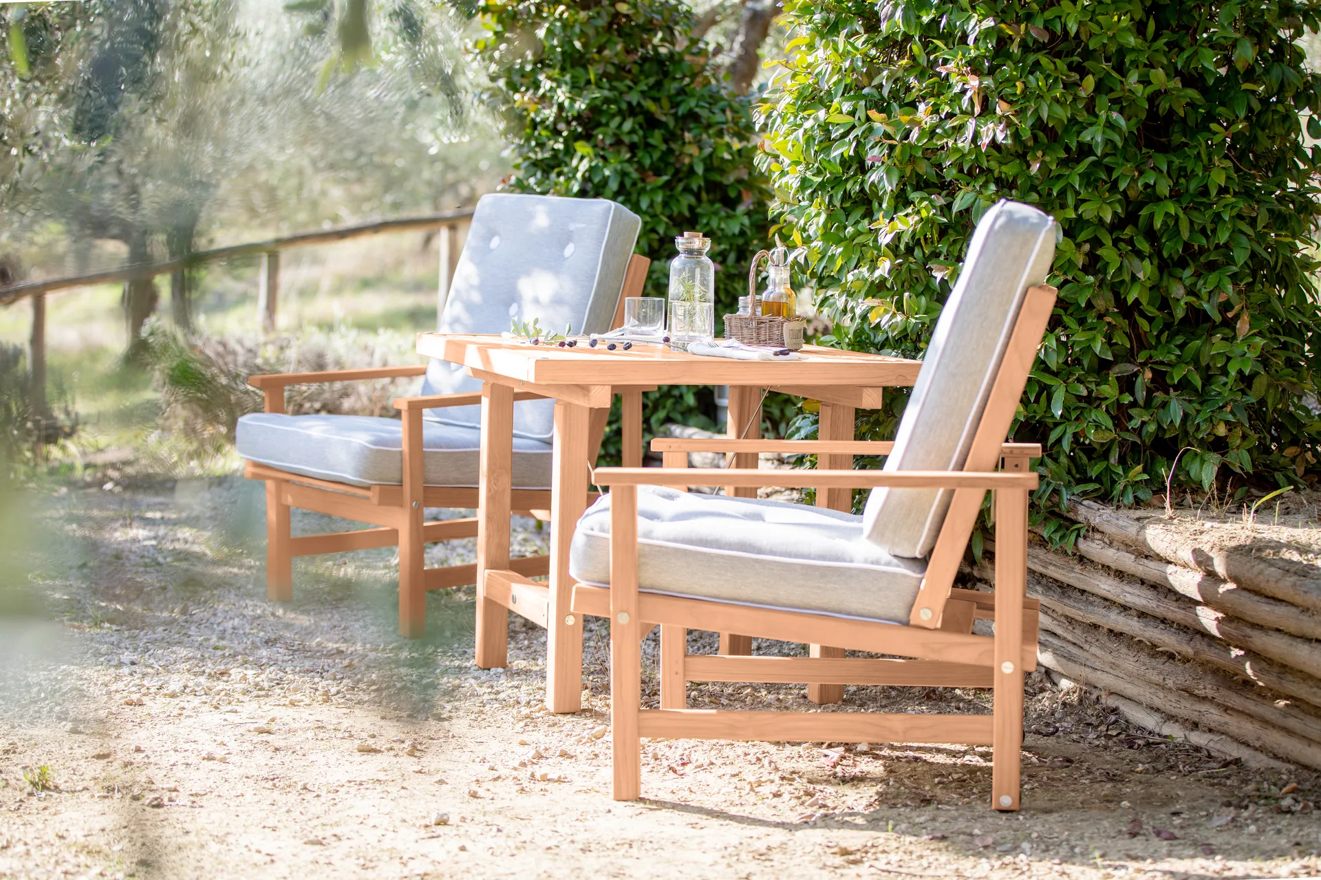 05 lænestol, Redwood Fri Form