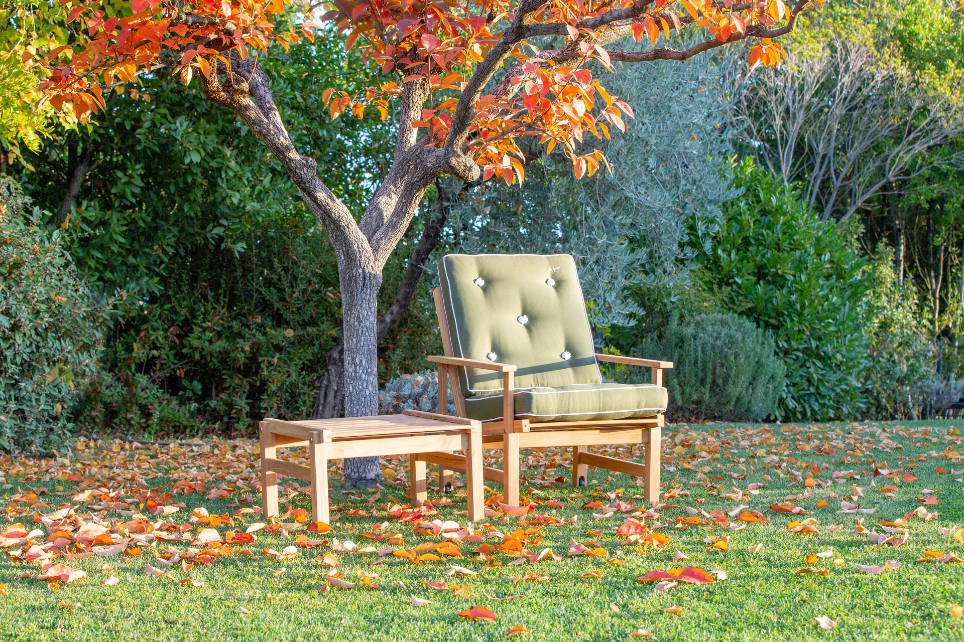 05 lænestol, Teak Fri Form