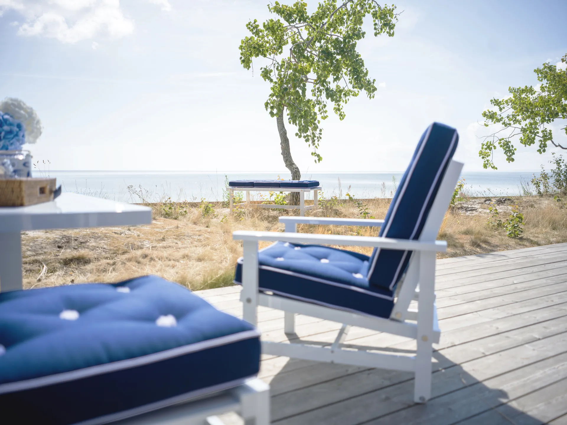 05 lænestol, White Fri Form