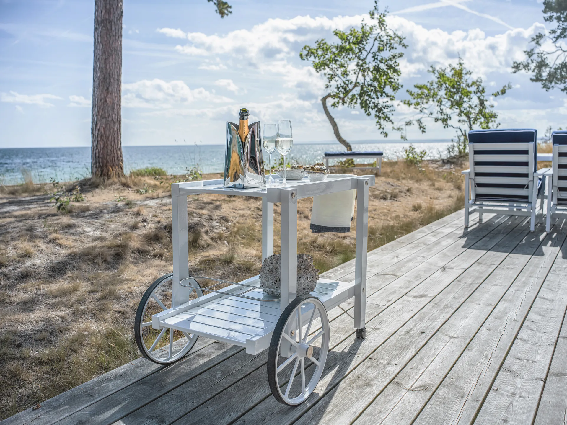 14 serveringsvogn, White Fri Form