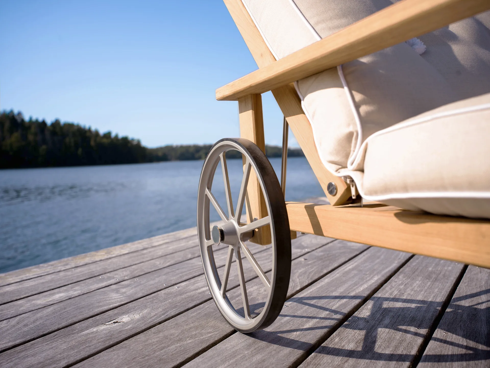 31 liggevogn, Teak, 78x171 cm Fri Form