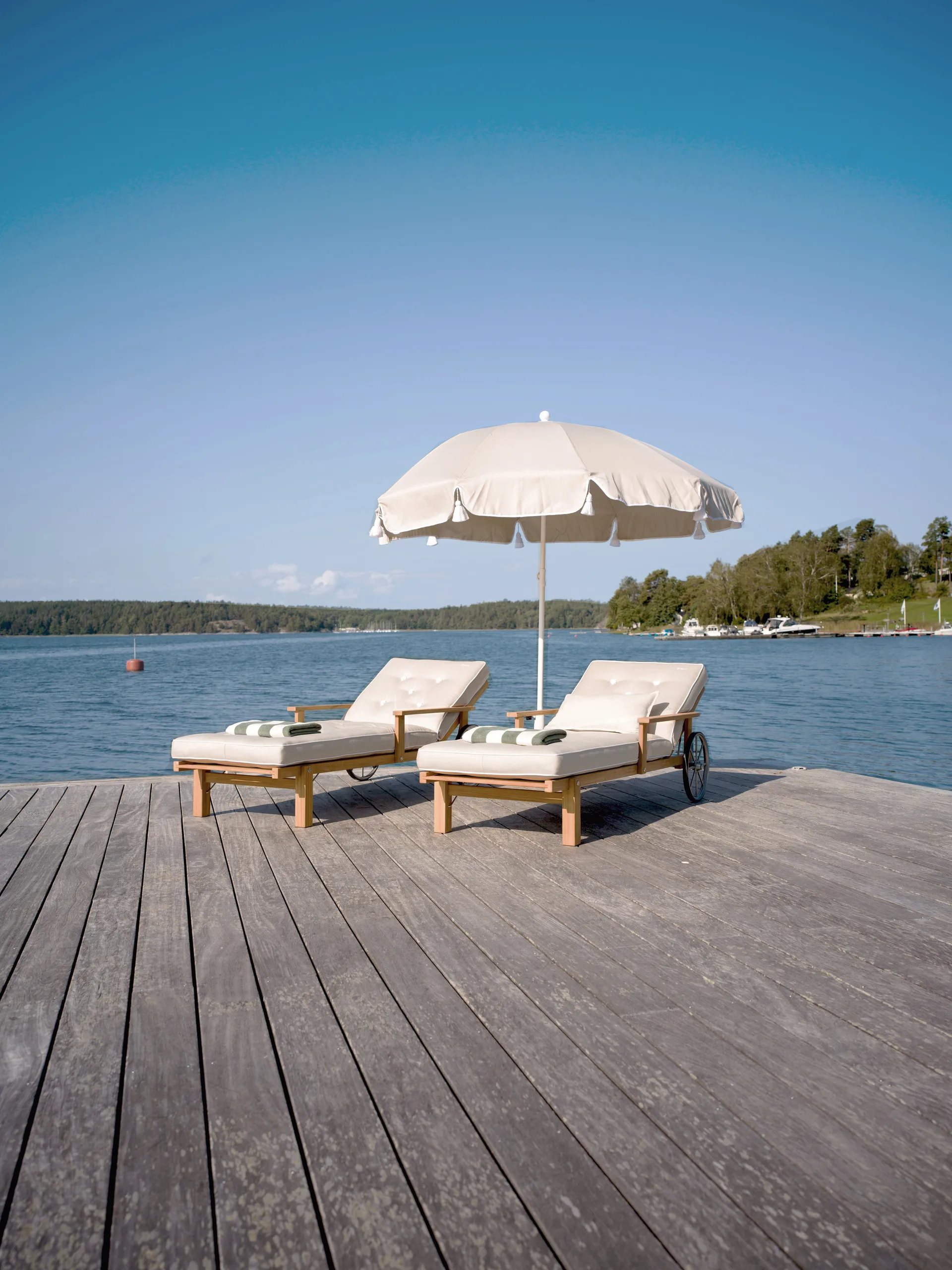 31 liggevogn, Teak, 78x171 cm Fri Form