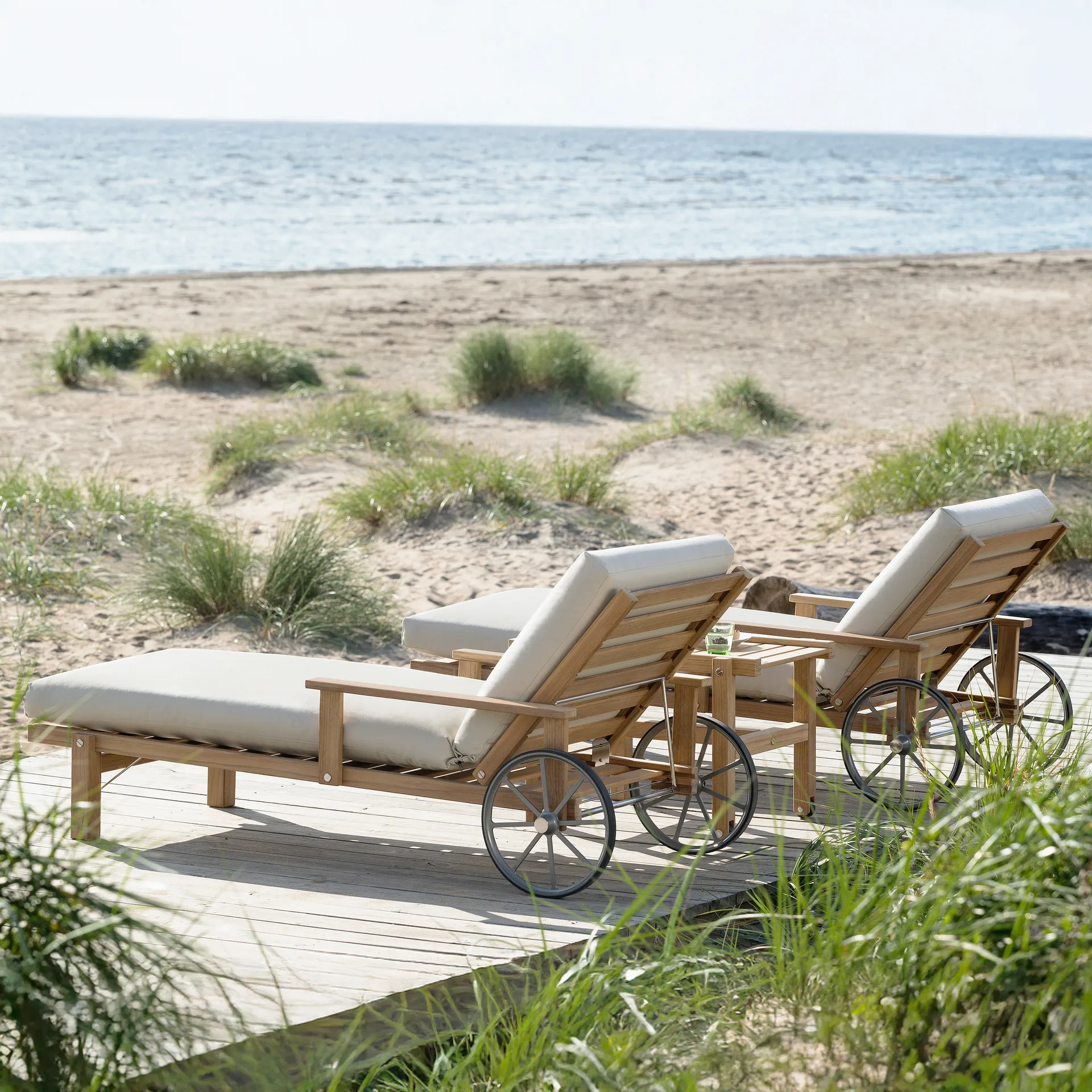 31 liggevogn, Teak, 78x171 cm Fri Form