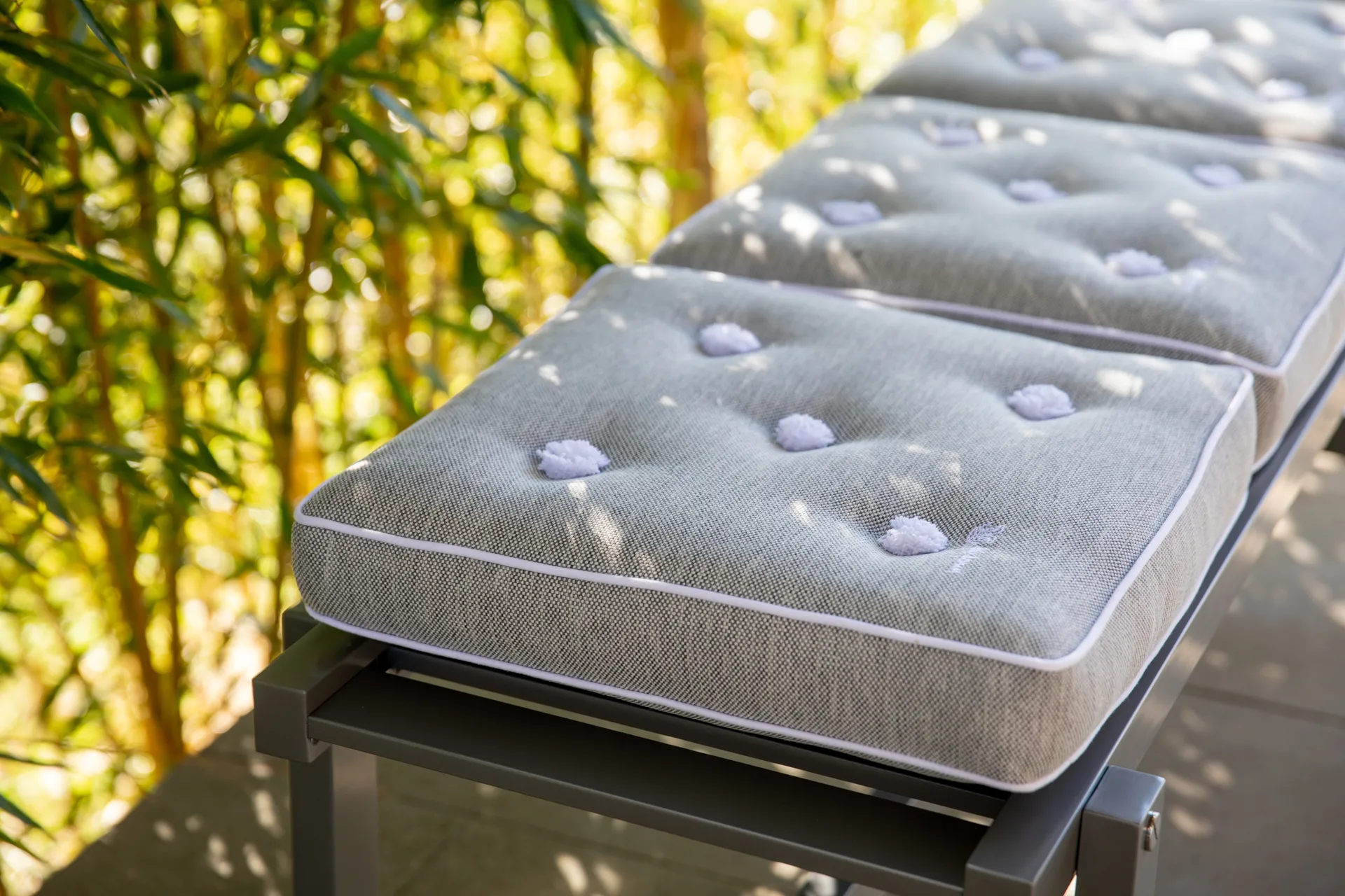 45 bænk, Grey, 135 cm Fri Form