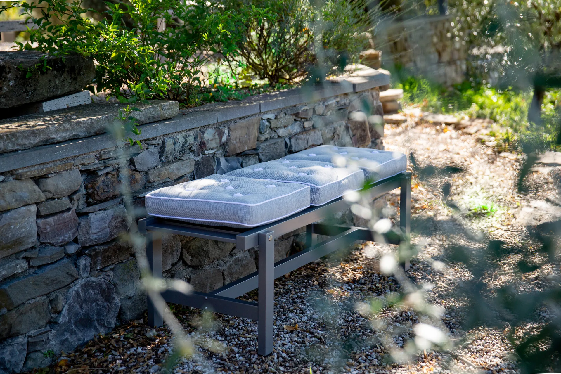 45 bænk, Grey, 135 cm Fri Form