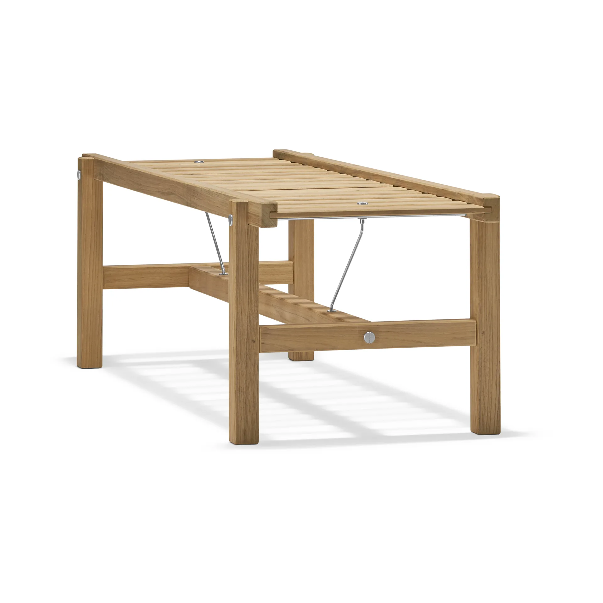 45 bænk, Teak, 135 cm Fri Form