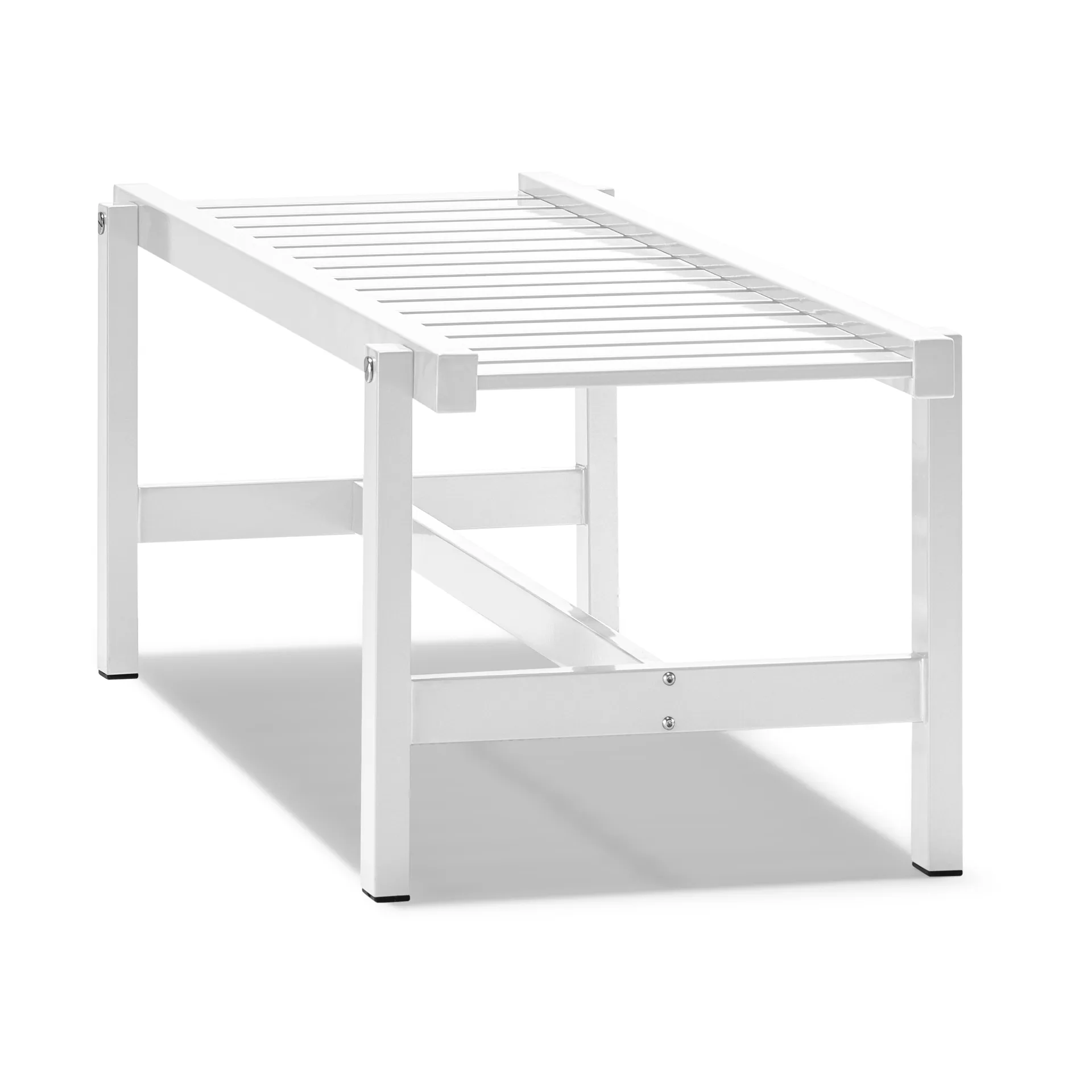 45 bænk, White, 135 cm Fri Form