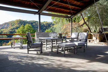 62 bord - Grey, 142×80×65,5 cm - Fri Form