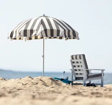 90 parasol - Crown stribet, Ø220 cm - Fri Form