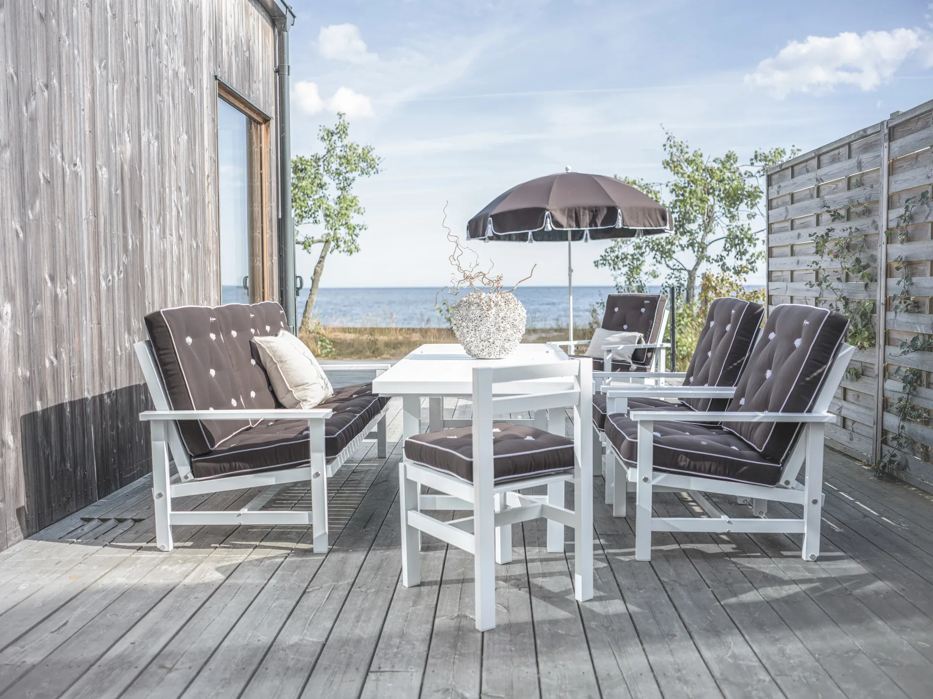 90 parasol, Grey, Ø220 cm Fri Form