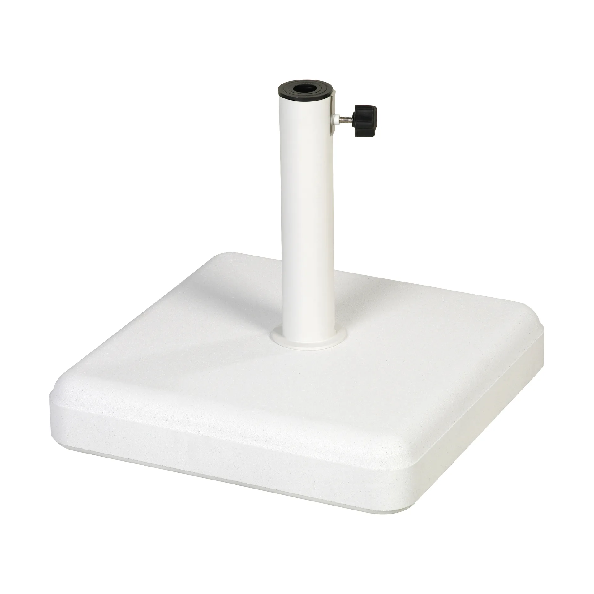 Fri Form parasolfod, White concrete, 45x45 cm Fri Form