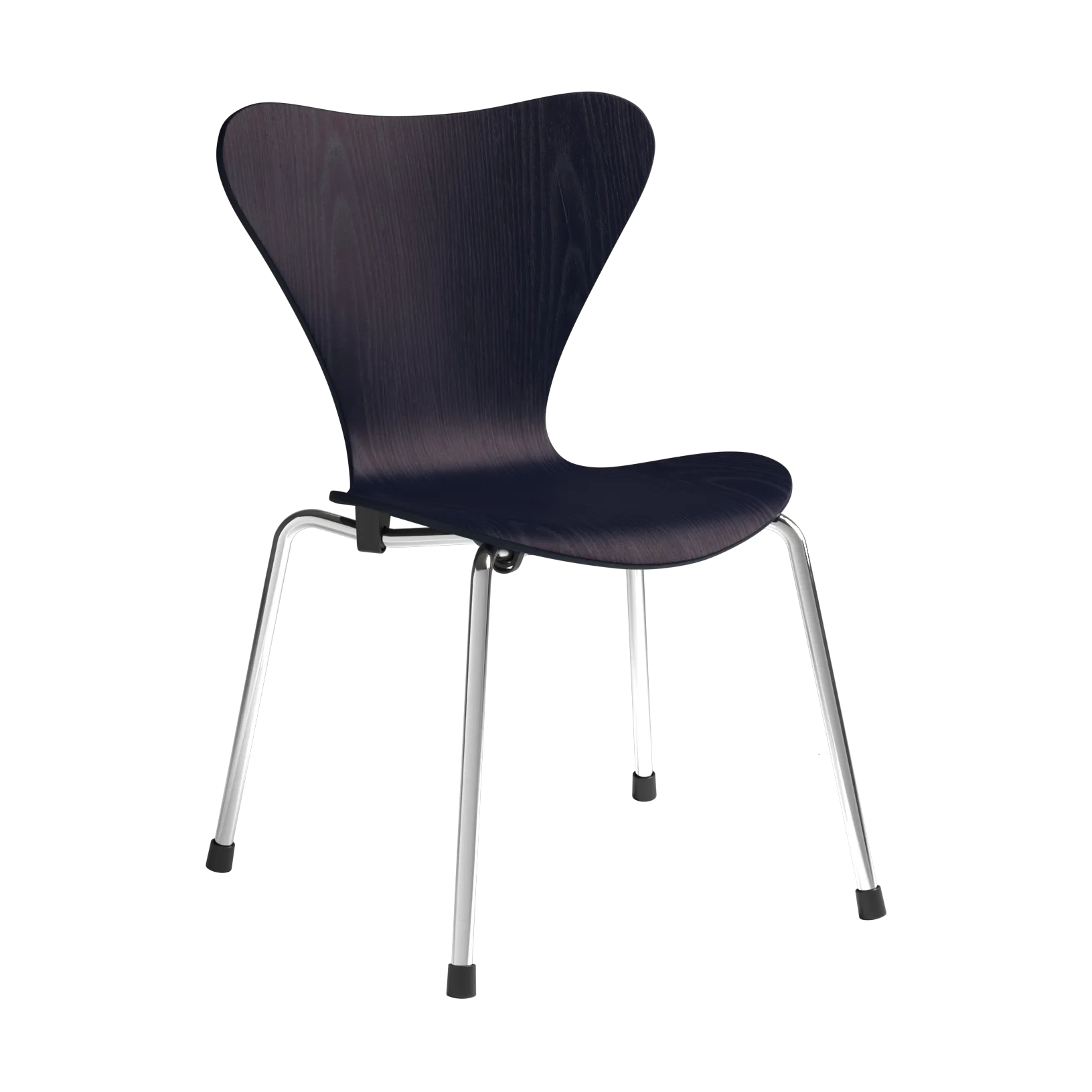 3177 Series 7 barnstol, Midnight blue malet ask-krom Fritz Hansen