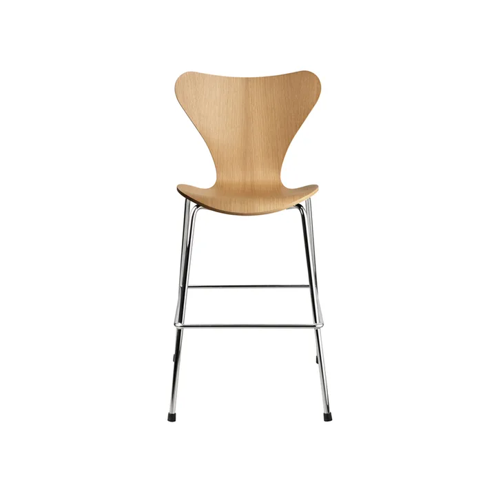 3177 Series 7 Junior stol krom - Lacquered oak veneer - Fritz Hansen
