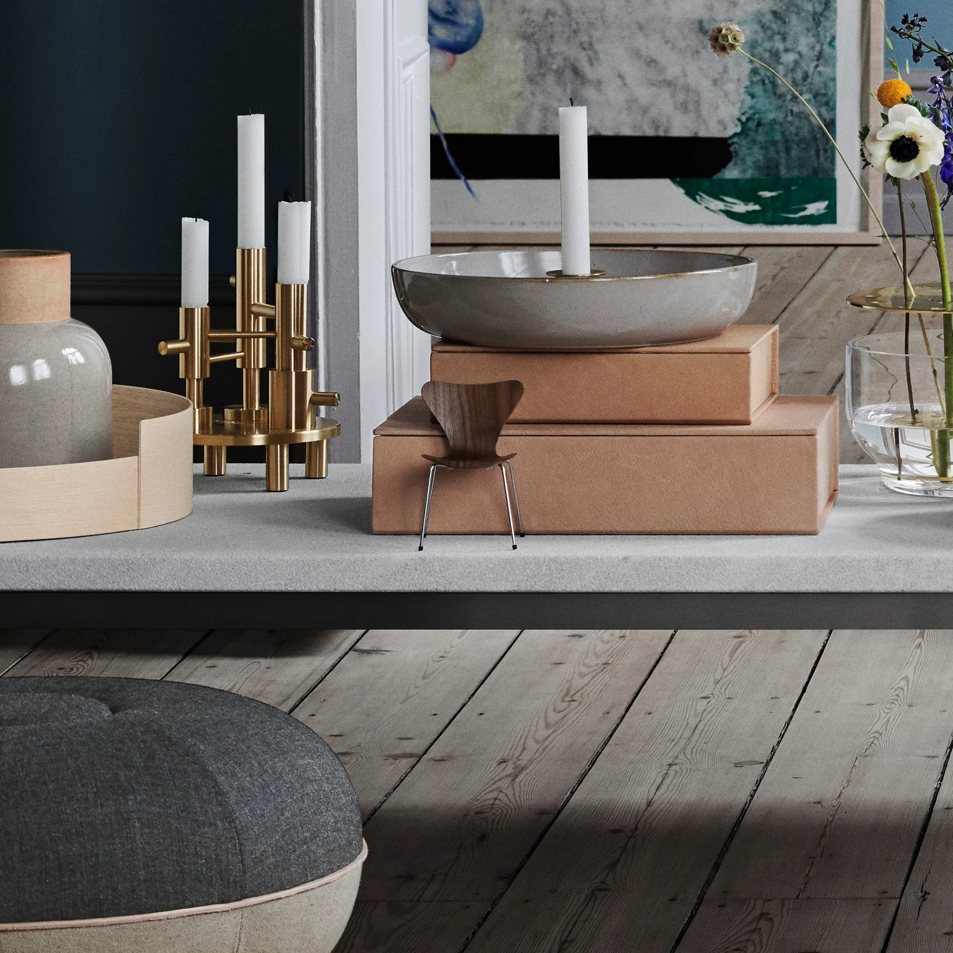 7'er stol miniature, Valnød Fritz Hansen