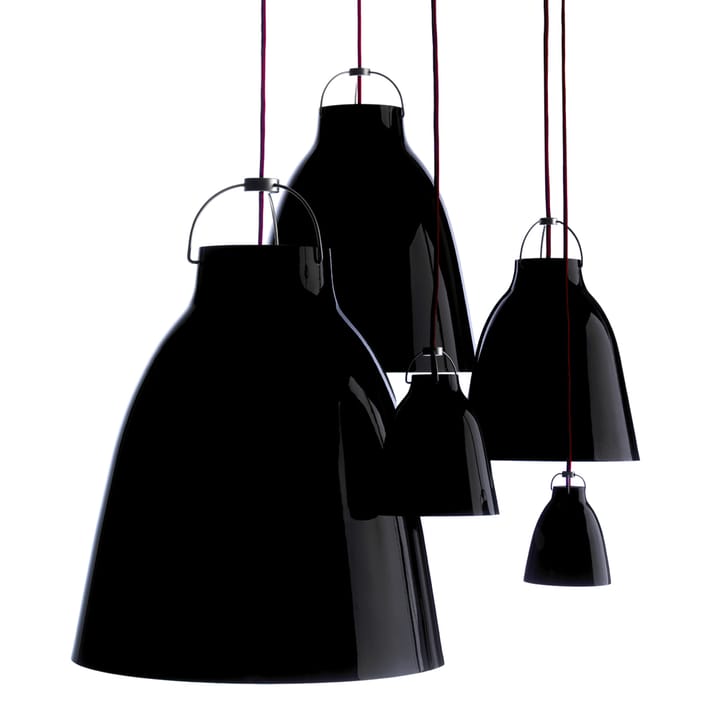Caravaggio 2 pendel, Sort/Sort stofledning Fritz Hansen