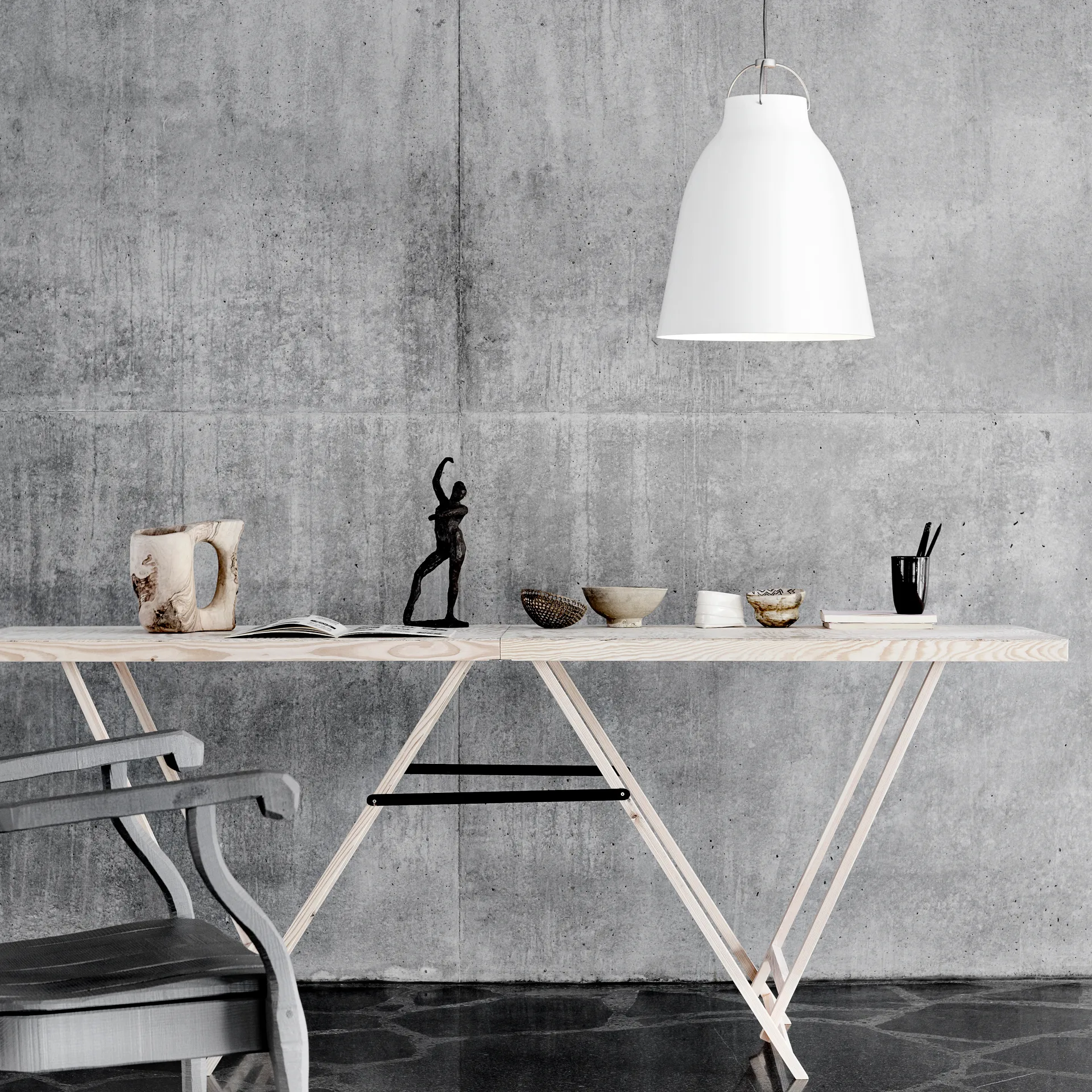 Caravaggio P3 pendel, hvid Fritz Hansen