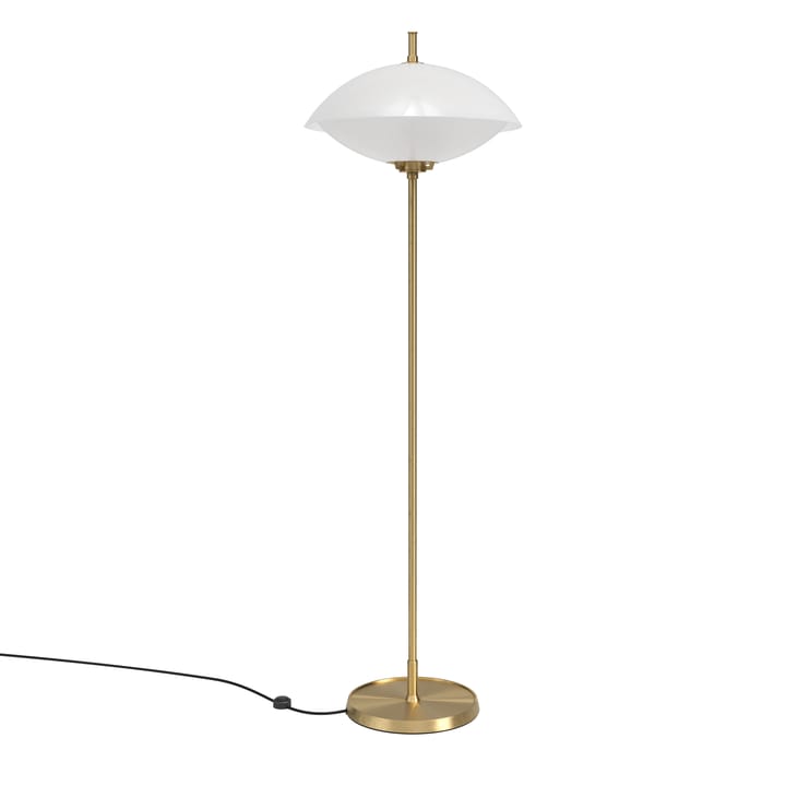 Clam gulvlampe 128 cm - Opal-brass - Fritz Hansen