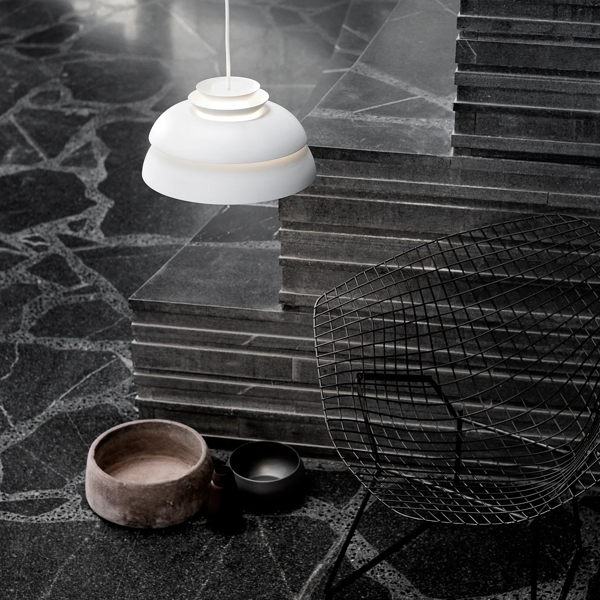 Concert pendel hvid, P1 Fritz Hansen