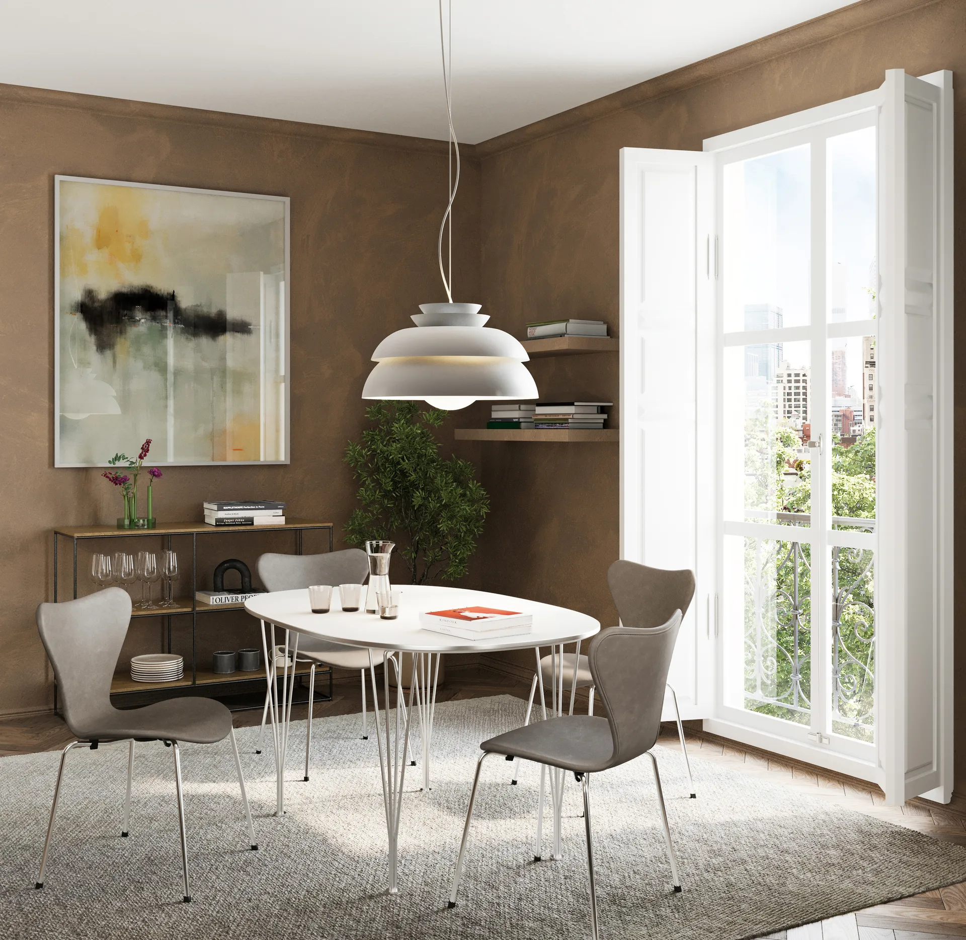 Concert pendel hvid, P3 Fritz Hansen