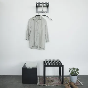 Cutter skammel - sortlakeret eg - Fritz Hansen