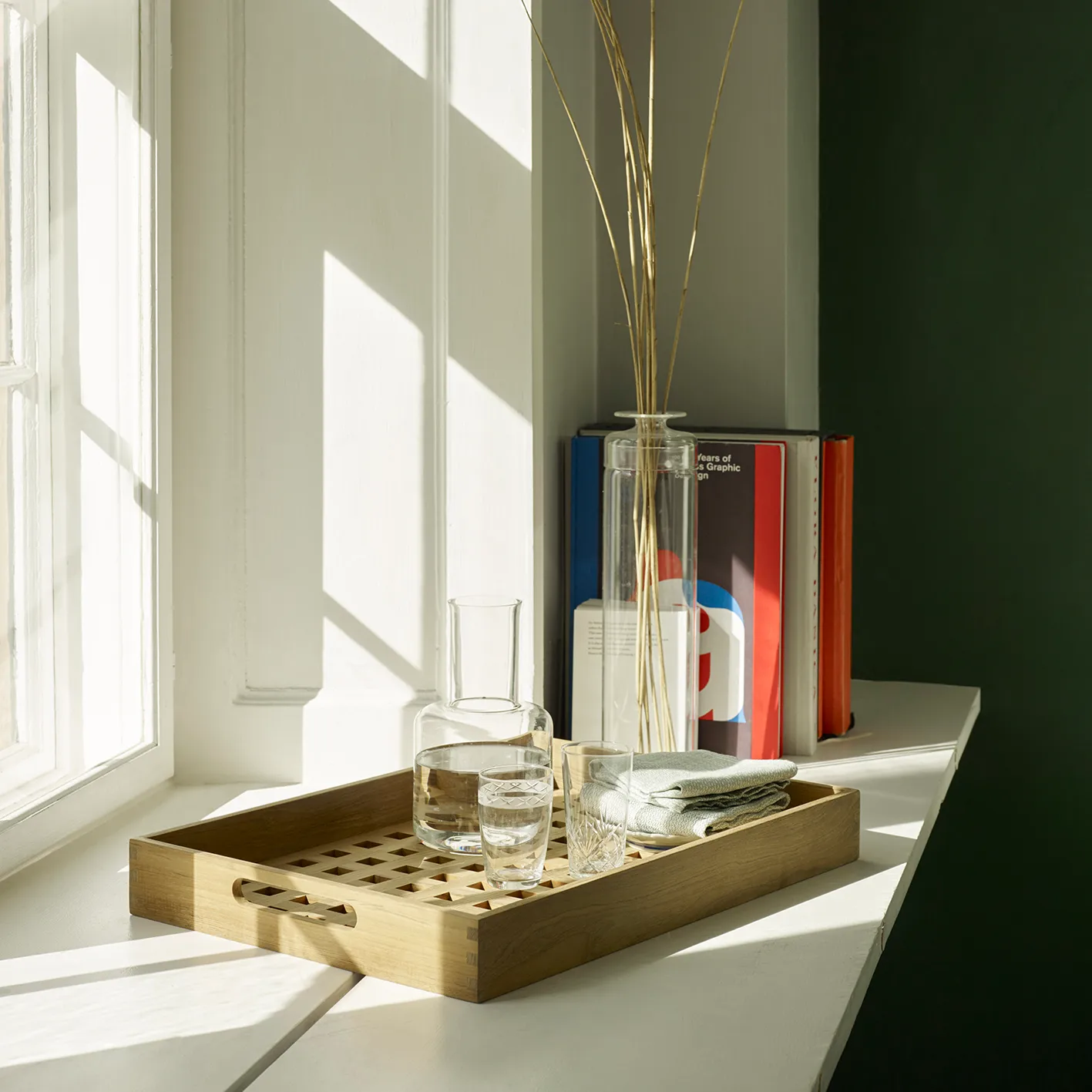 Fionia bakke 32 x 48 cm, Teak Fritz Hansen