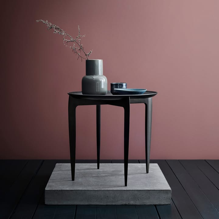 Foldable Tray Table Ø 45 cm, Sort Fritz Hansen