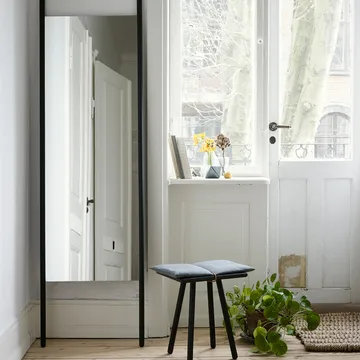 Georg skammel - Linen, eg ubehandlet, inkl. hynde i hør - Fritz Hansen