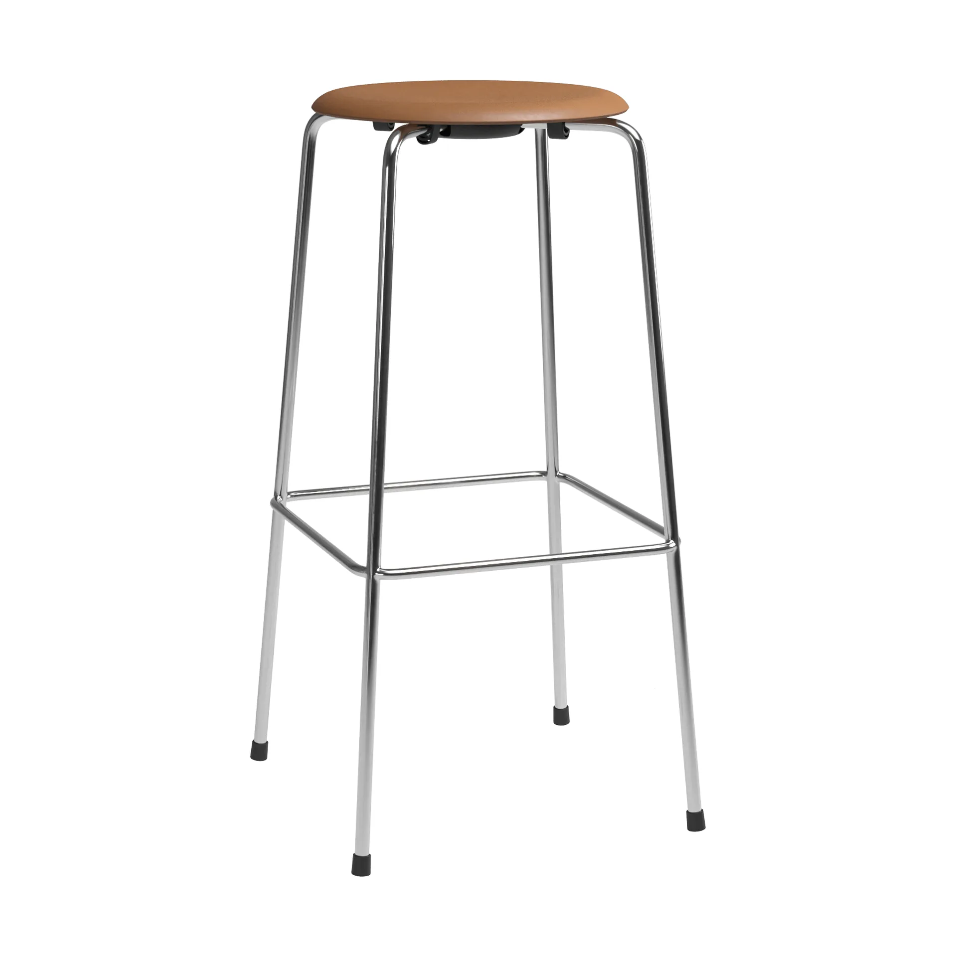 High Dot barstol, Essential walnut-chrome Fritz Hansen