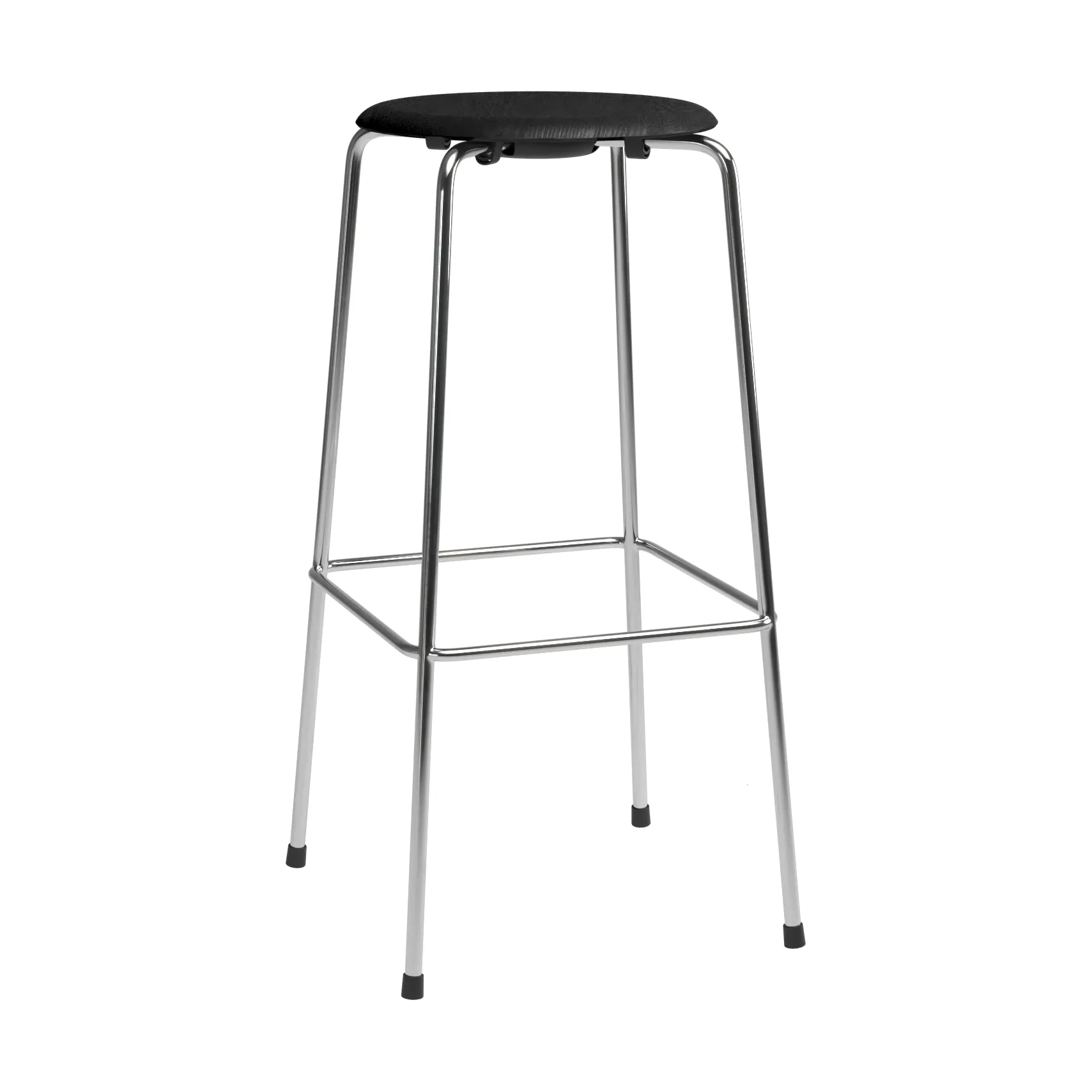 High Dot barstol, Sort ask-krom Fritz Hansen