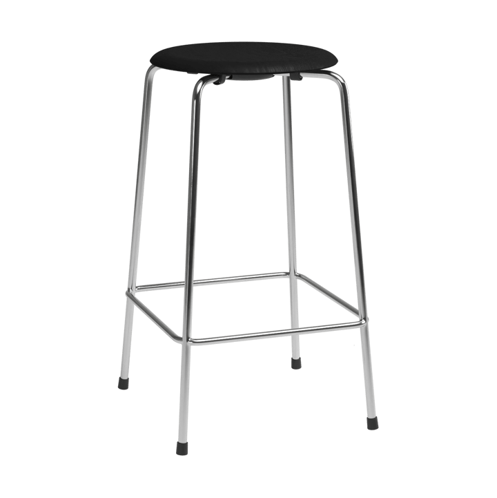 High Dot counter stool 4 ben - Sort ask-krom - Fritz Hansen