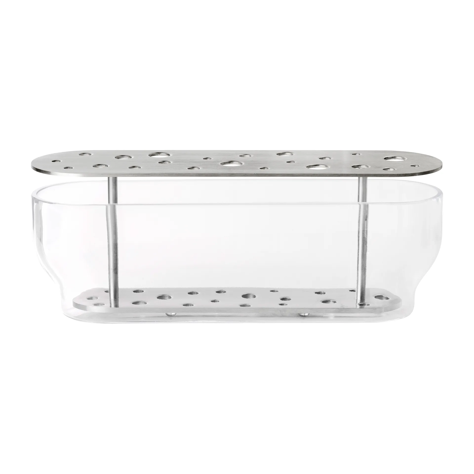 Ikebana vase rustfrit stål, Long Fritz Hansen