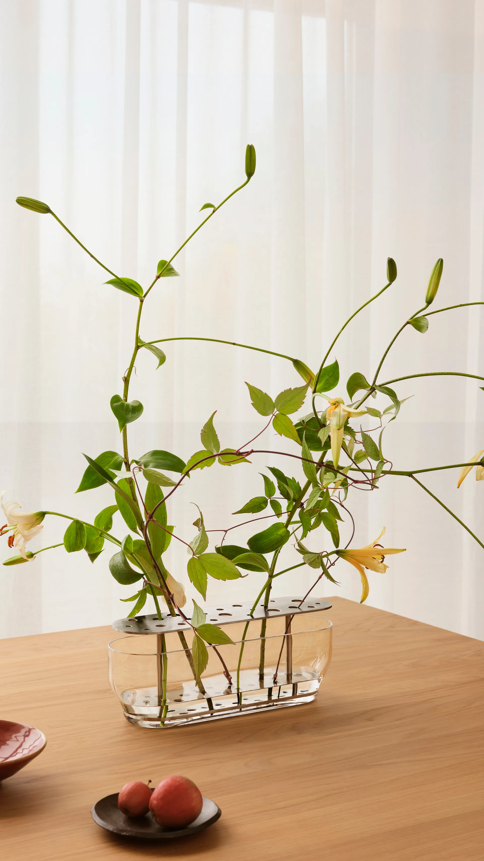 Ikebana vase rustfrit stål, Long Fritz Hansen