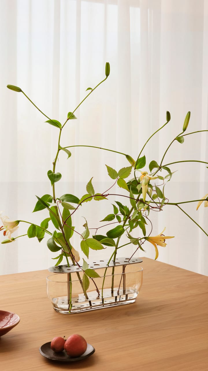 Ikebana vase rustfrit stål, Long Fritz Hansen