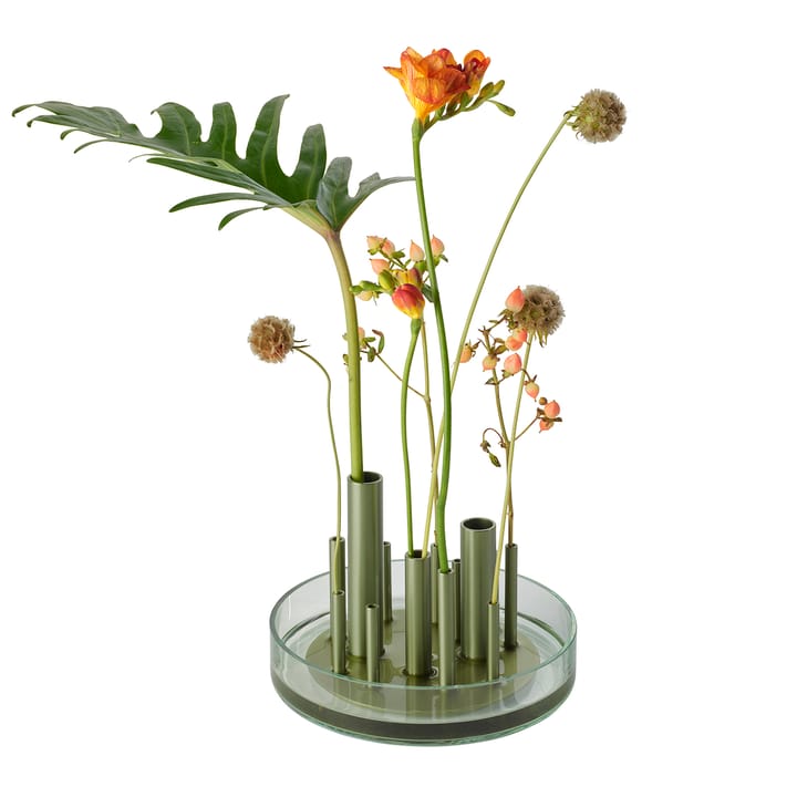 Ikeru vase Forest green, Lav Fritz Hansen