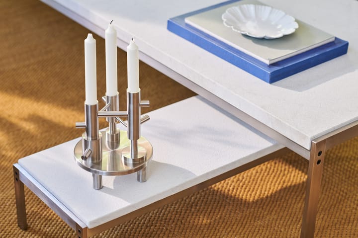 Jaime Hayon lysestage – large, Stainless steel Fritz Hansen