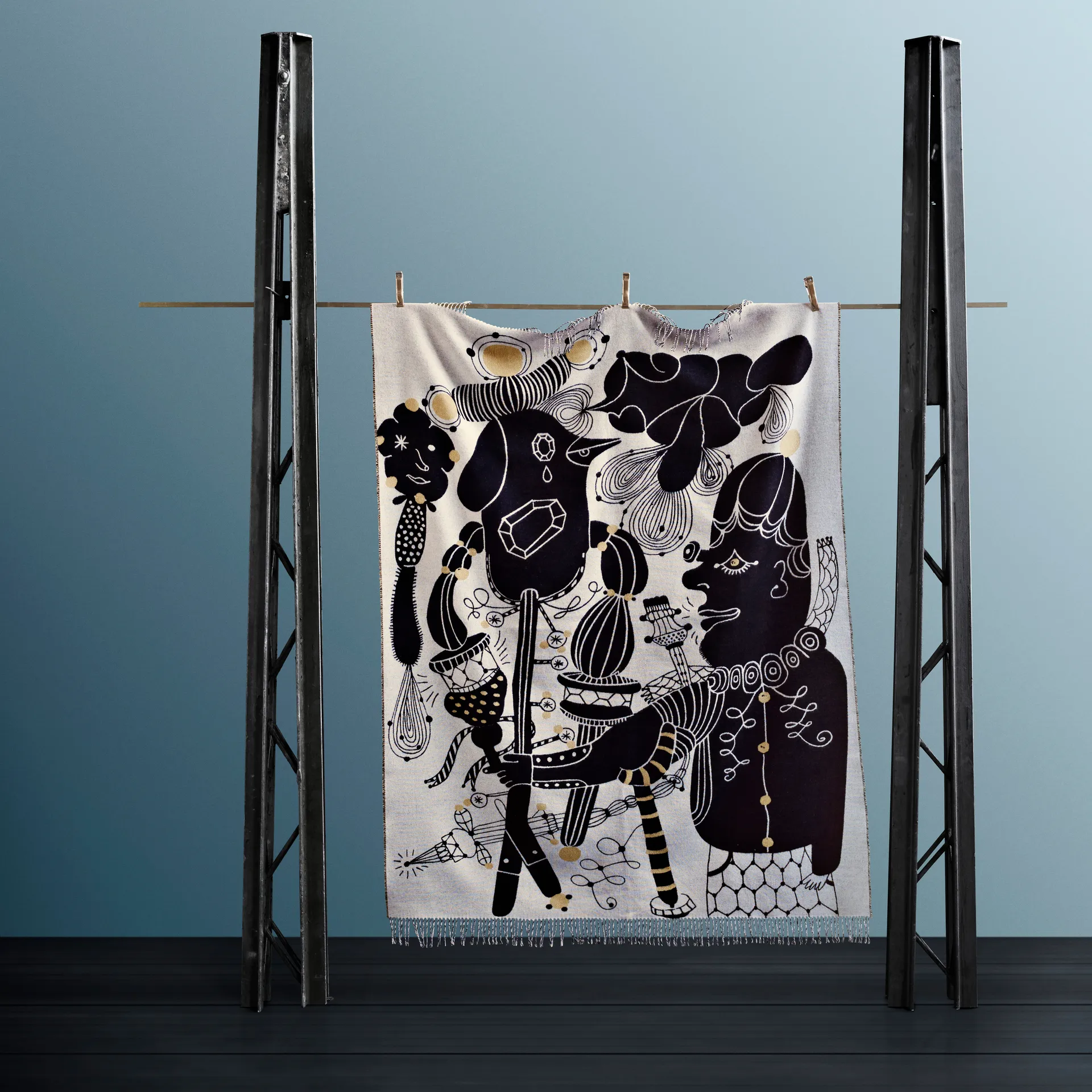 Jaime Hayon tæppe, Guld Fritz Hansen