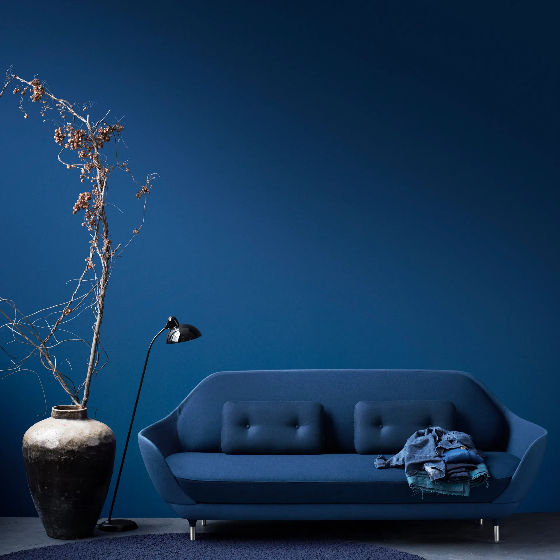 Kaiser Idell 6556-F gulvlampe, Black Fritz Hansen