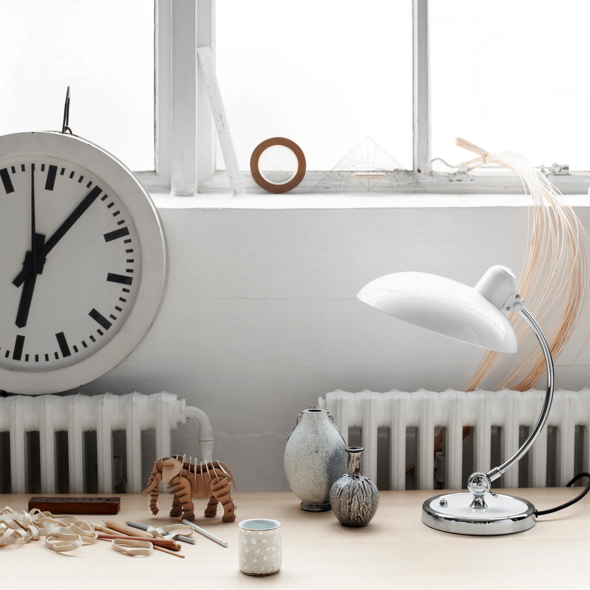 Kaiser Idell 6631-T Luxus bordlampe, Hvid Fritz Hansen