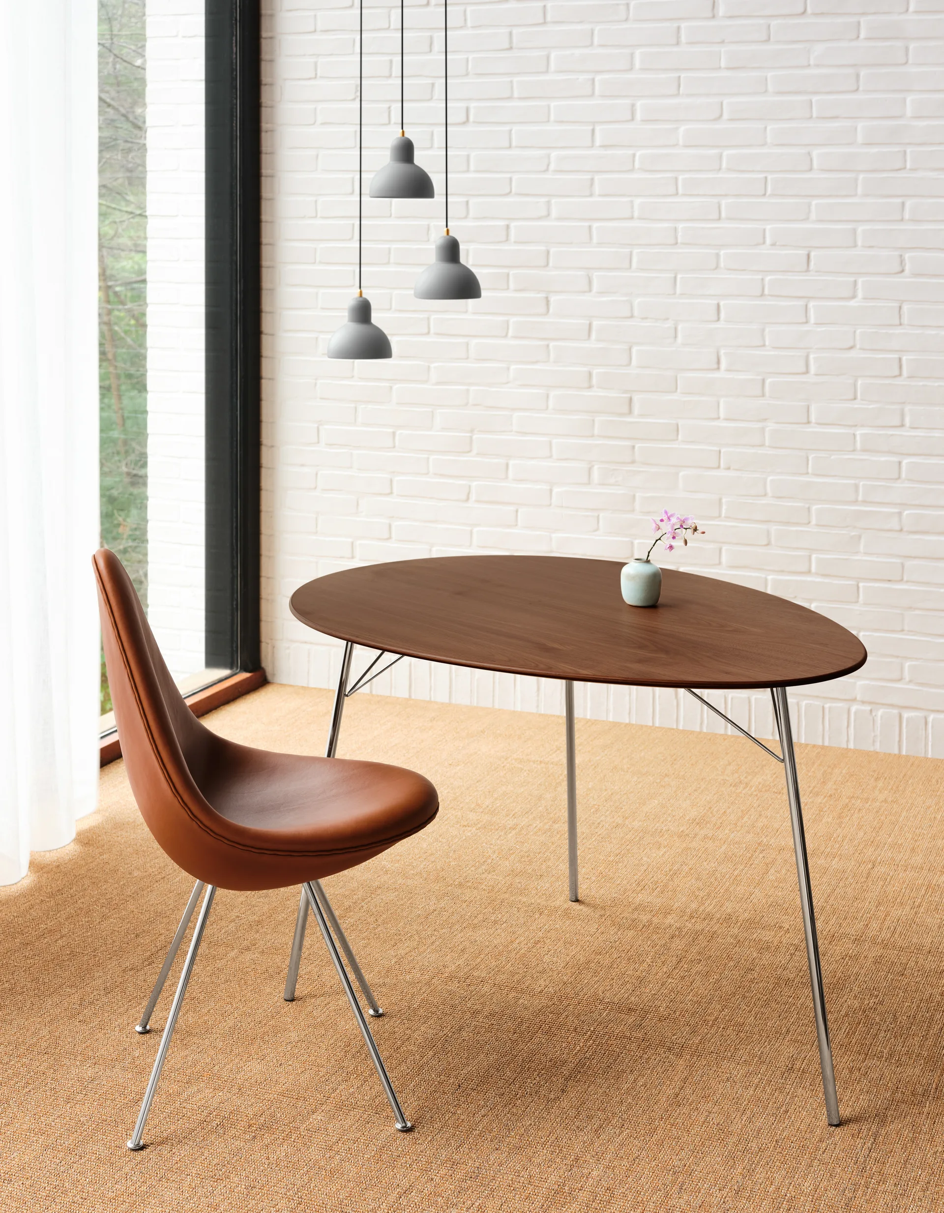 Kaiser Idell 6722-P pendel, Easy Grey Fritz Hansen