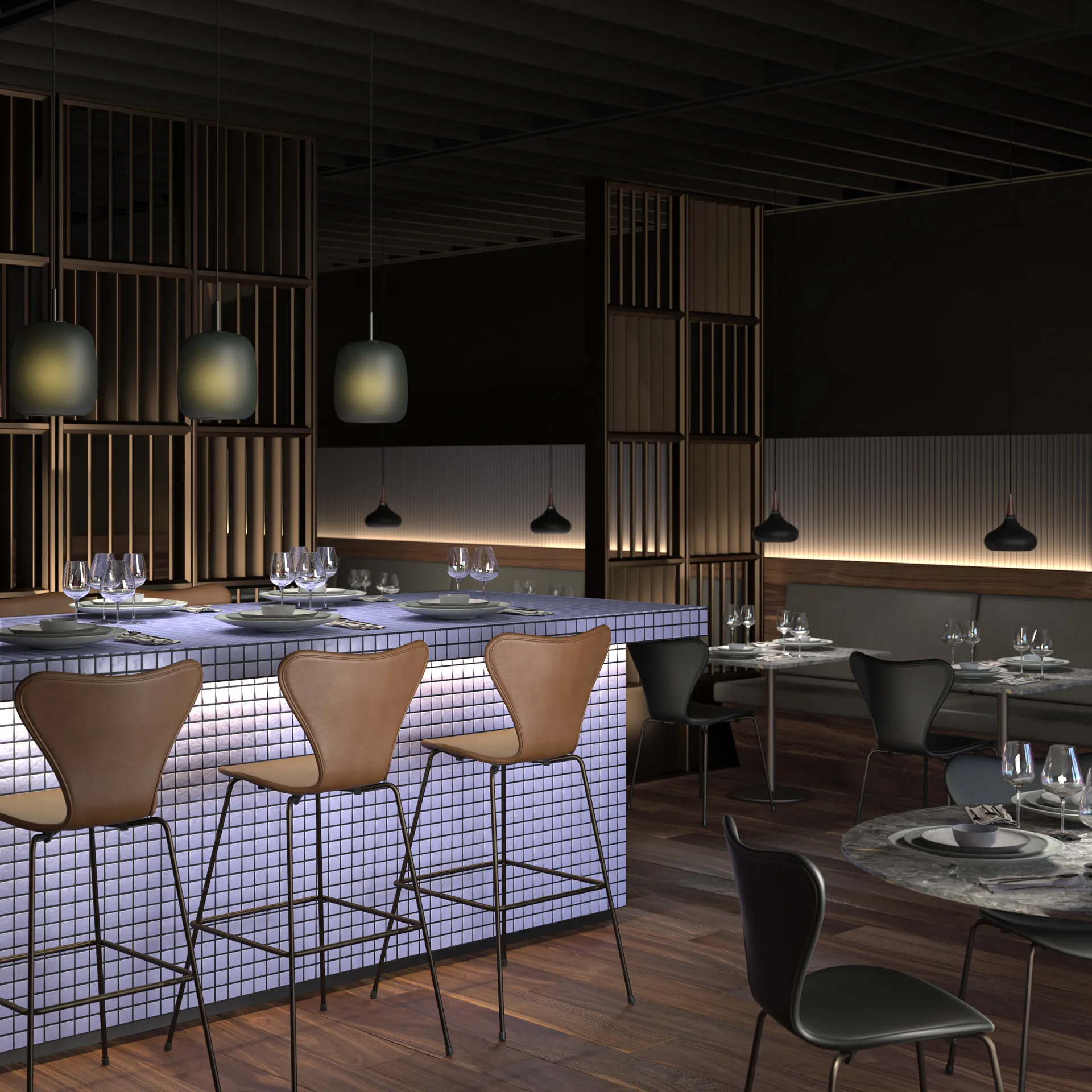 Maluma pendel, Mos  Fritz Hansen