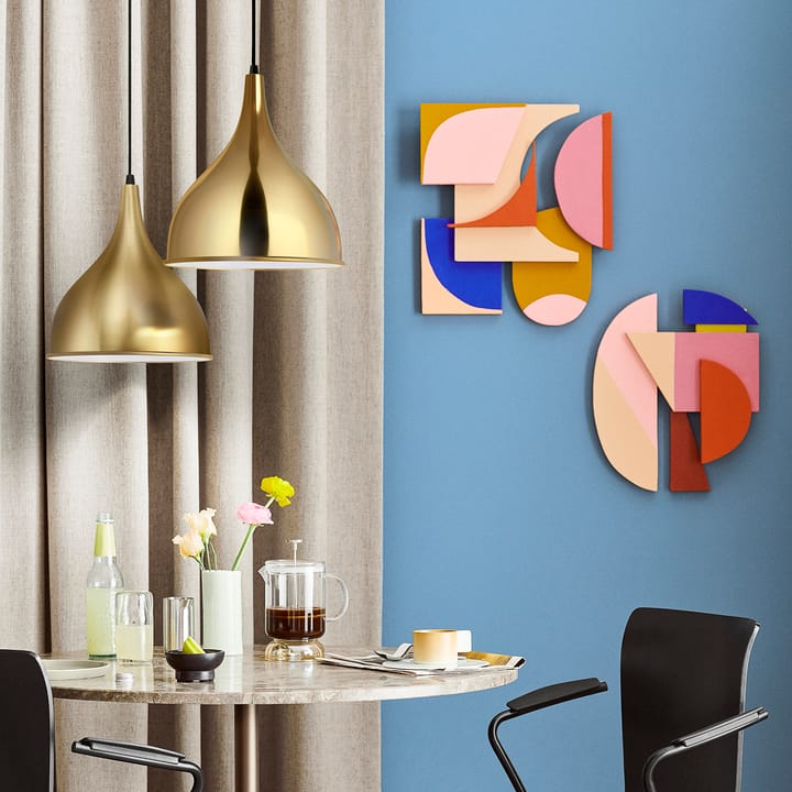 Silhuet loftslampe Ø30 cm, Poleret messing Fritz Hansen