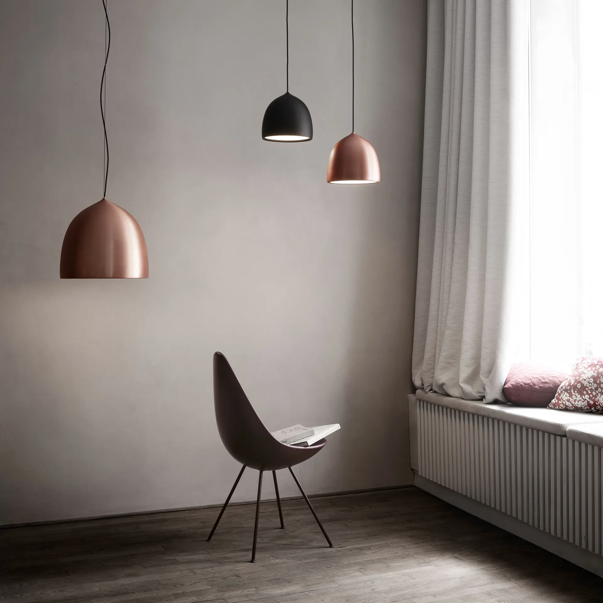Suspence P1 pendel, Sort Fritz Hansen