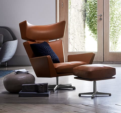 Trapez pude 50 x 50 cm, Midnatsblå Fritz Hansen