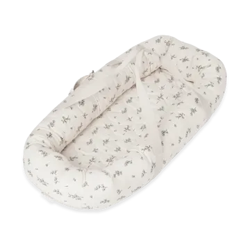 Blåklokke satin quiltet babynest - 43x87x16 cm - Garbo&Friends